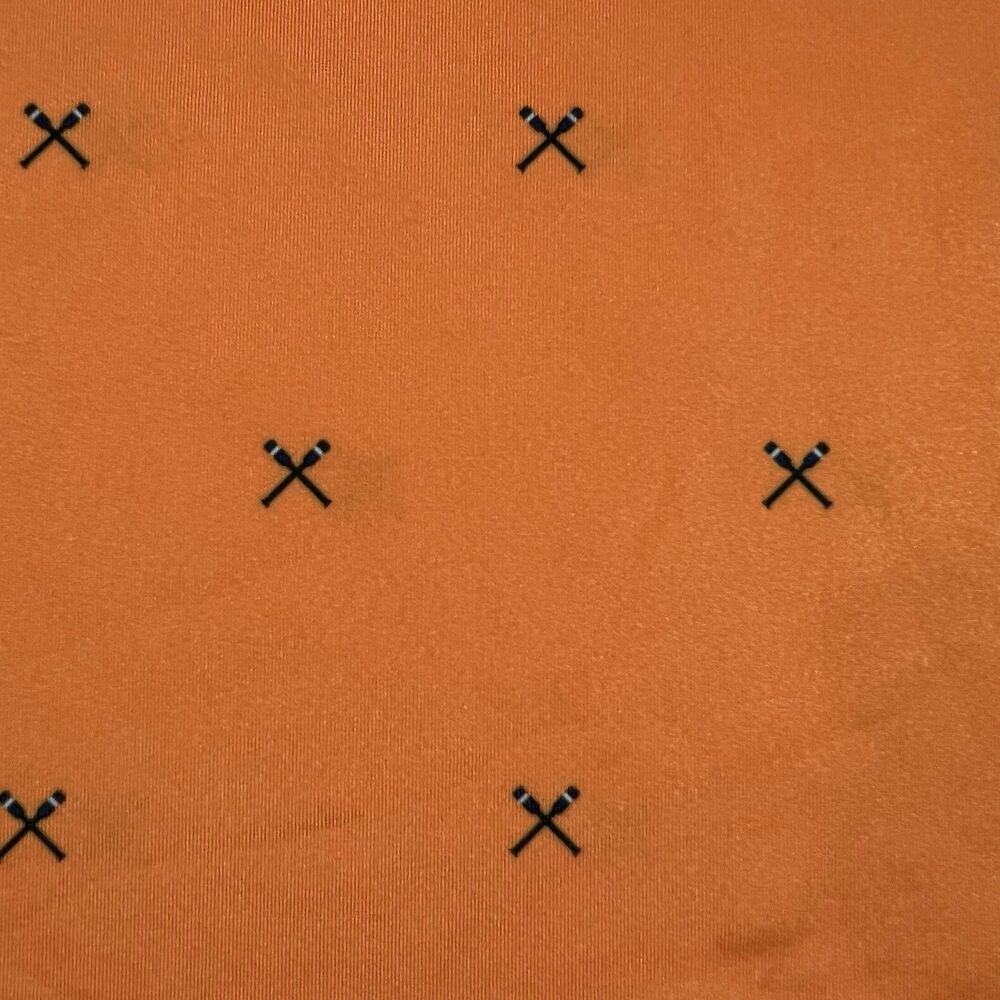 Donald Ross Sport Orange All Over Print Short Sleeve Golf Polo Shirt Men's XL - Picture 6 of 8